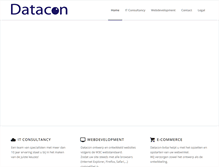 Tablet Screenshot of datacon-bvba.be